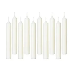 Lot de 10 Bougies Bâton Hugo 16cm Ivoire