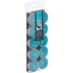 Lot de 10 Bougies Chauffe-Plat Parfumées 3,7cm Coco