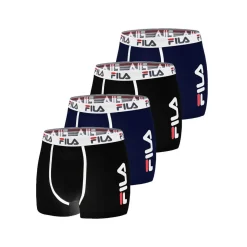 Lot de 4 Boxers Coton homme FU5040 Uni