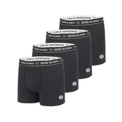 Lot de 4 Boxers coton homme uni