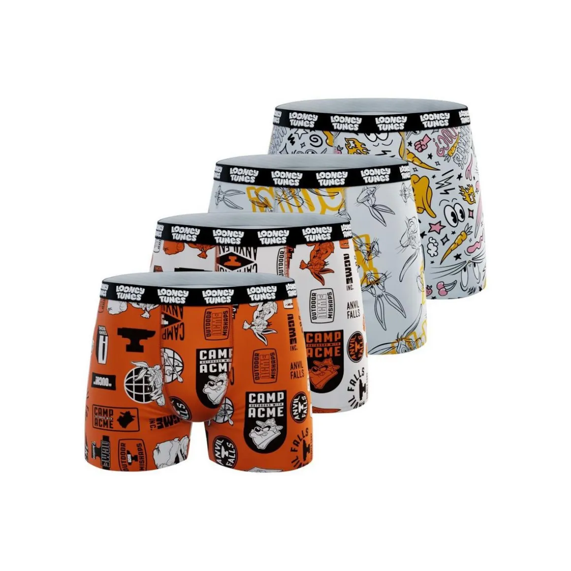 Lot de 4 boxers enfant Looney Tunes