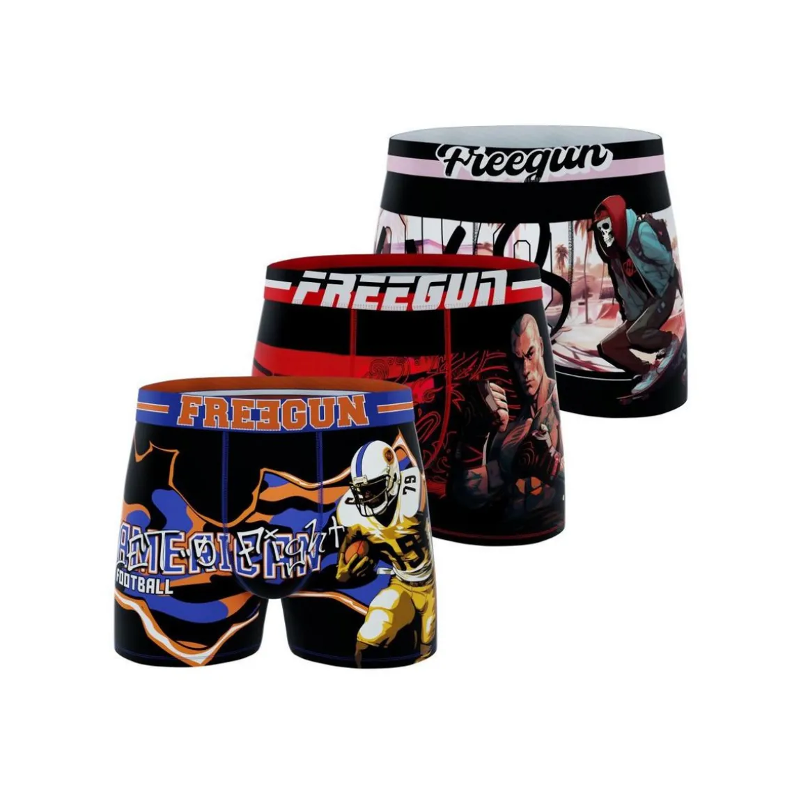 Lot de 3 boxers enfant Sport