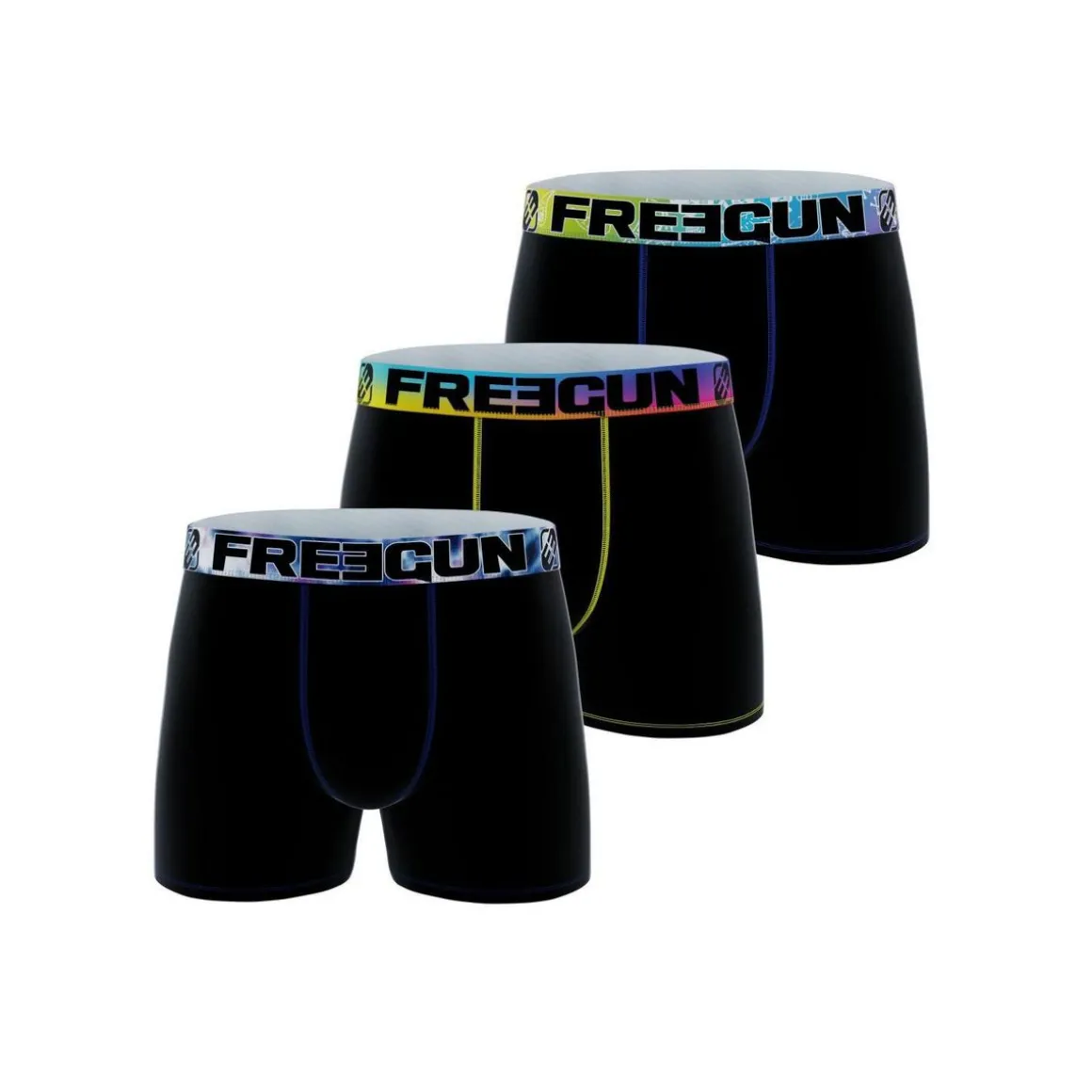 Lot de 3 boxers enfant Uni Rainbow