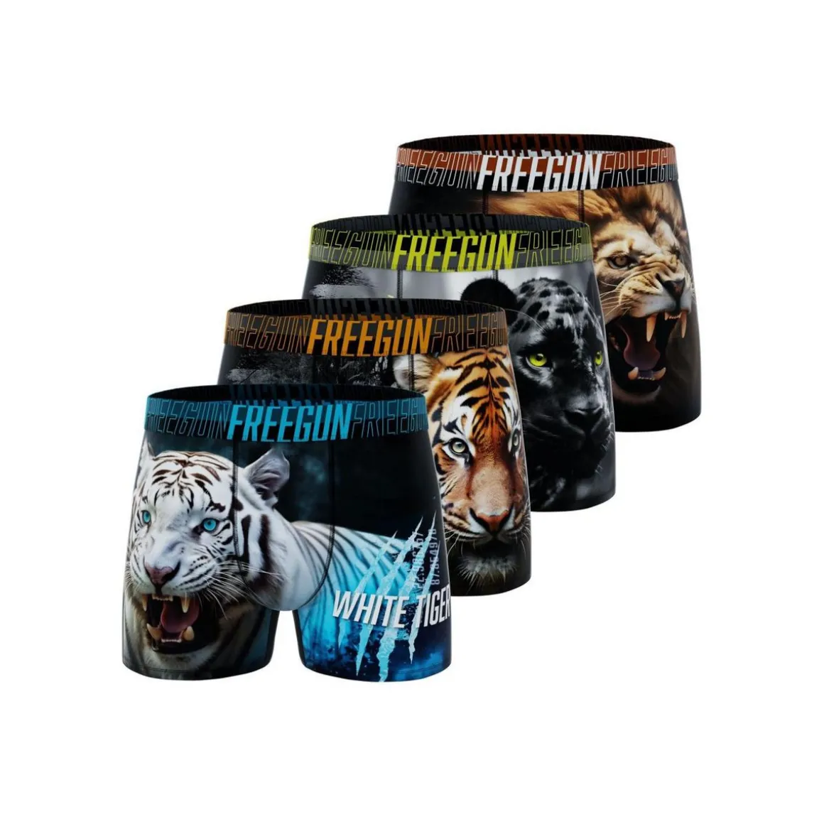 Lot de 4 boxers enfant Wild