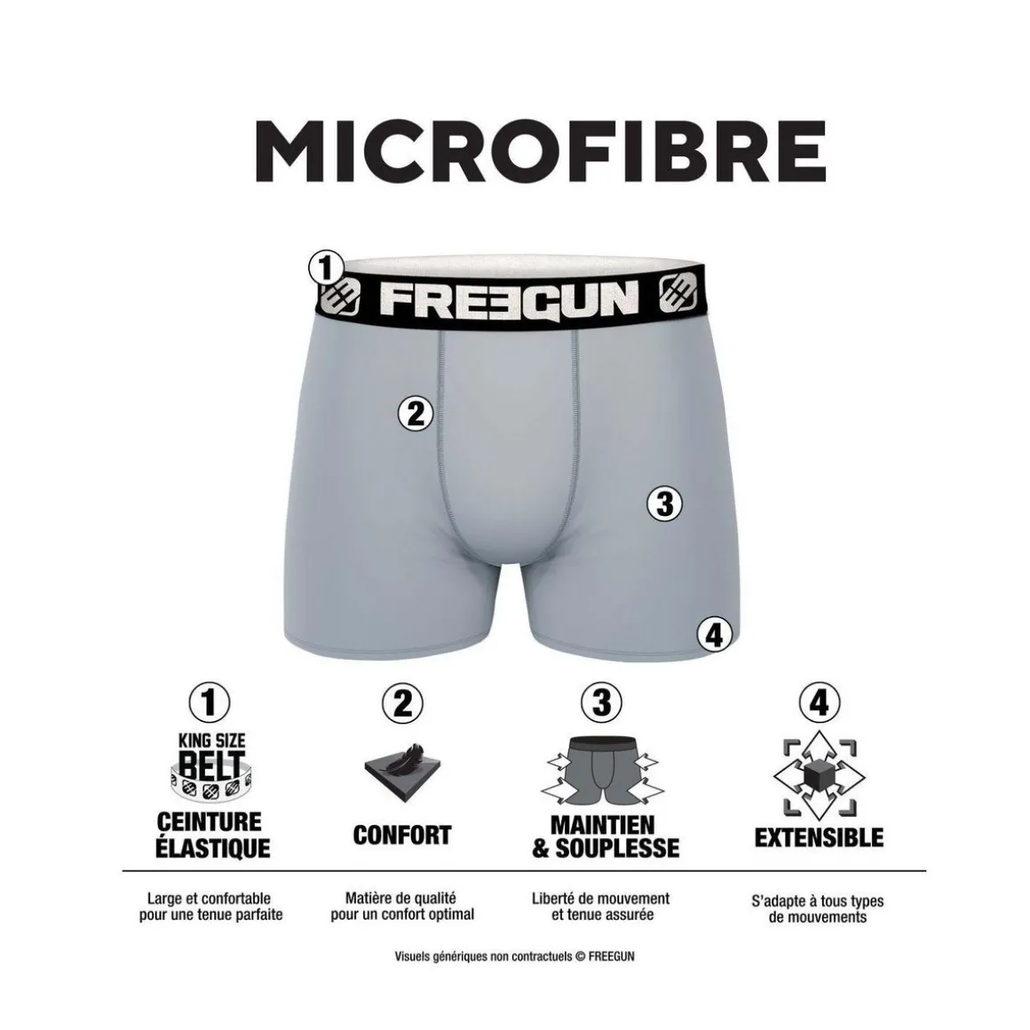 Lot de 3 boxers enfant Winter Sport