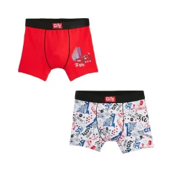 Lot de 2 boxers garçon City New York