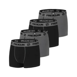 Lot de 4 Boxers garçon coton Gris