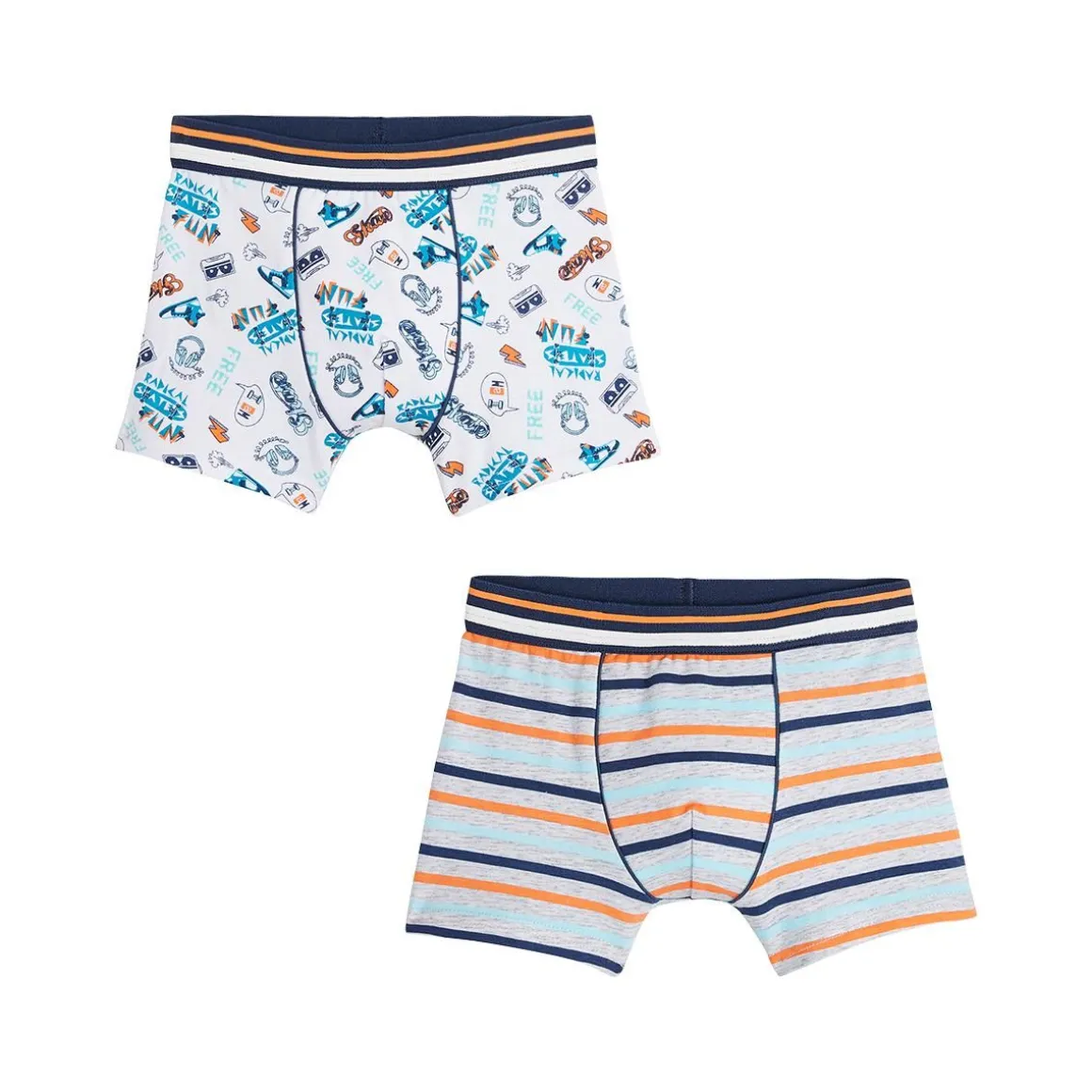 Lot de 2 boxers garçon Free