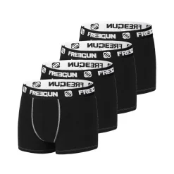 Lot de 4 Boxers homme coton Noir