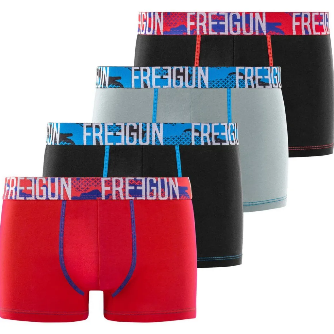 Lot de 4 boxers homme en coton