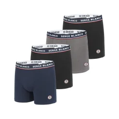 Lot de 4 Boxers Serge Blanco coton homme French