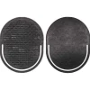 Lot de 2 Brosses à Cheveux Homme 10cm Noir