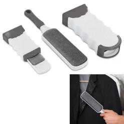 Lot de 2 Brosses pour Textile Anti-Peluches 32cm Gris