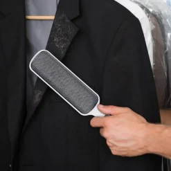 Lot de 2 Brosses pour Textile Anti-Peluches 32cm Gris