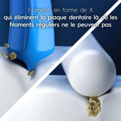 Lot de 3 brossettes CLEAN PRO - Blanc