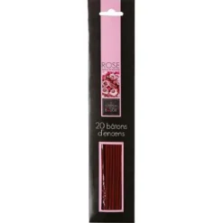 Lot de 20 Bâtons d'Encens 25cm Rose