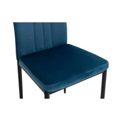 Lot de 6 chaises en velours JUNE