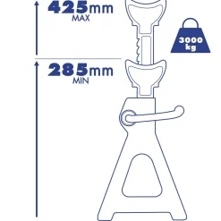 Lot de 2 Chandelles à Crémaillère, Crics de Levage