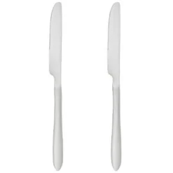 Lot de 2 Couteaux Inox Nevis 23cm Argent