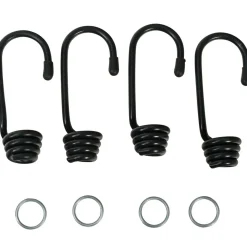 Lot de 4 crochets et 4 bagues WERKA PRO pour tendeur élastique de Ø 8 mm