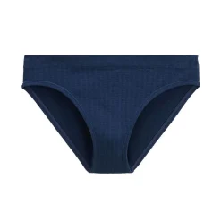 Lot de 2 culottes fille écru et bleu marine Saeva