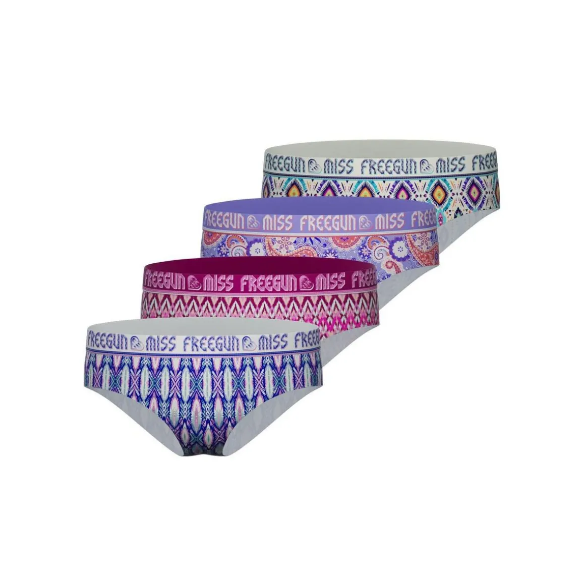 Lot de 4 culottes fille Ethnic