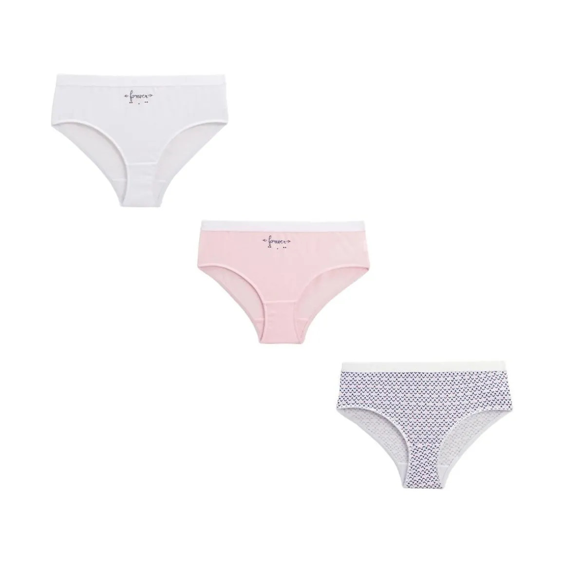 Lot de 3 culottes fille Vakura