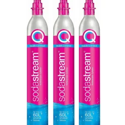 Lot de 3 cylindres de gaz co2 60l quick connect pour machine à gazéifier - 3 x cylindre quick connect