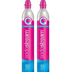 Lot de 2 cylindres de gaz co2 60l quick connect pour machine à gazéifier - 2 x cylindre quick connect