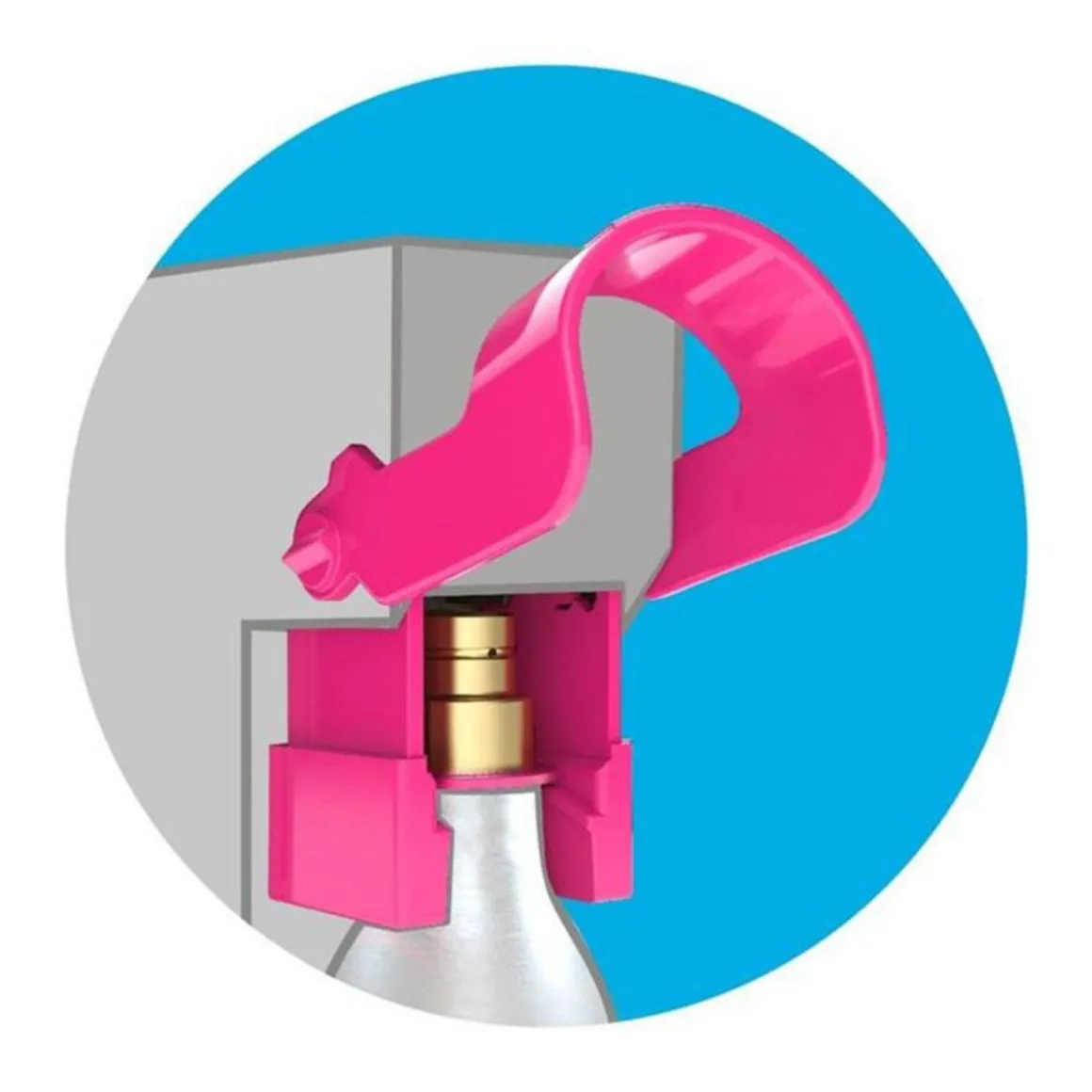 Lot de 2 cylindres de gaz co2 60l quick connect pour machine à gazéifier - 2 x cylindre quick connect