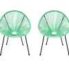 Lot de 2 fauteuils de jardin Ania - Vert