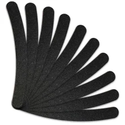 Lot de 30 limes à ongles banane premium - Grain 100/180 - Noir