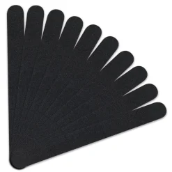 Lot de 20 limes à ongles droites premium - Grain 100/180 - Noir