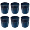 Lot de 6 Mugs Design Roma 30cl Bleu