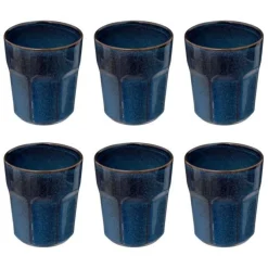 Lot de 6 Mugs Design Roma 30cl Bleu