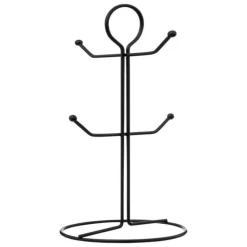 Lot de 4 Mugs sur Rack Léo 14cl Multicolore