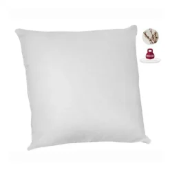 Lot de 2 oreillers anti-acariens - 60 x 60 cm - 100% coton Bio - ABEIL