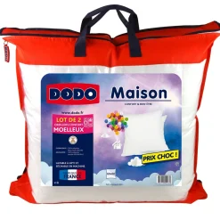 Lot de 2 Oreillers Moelleux en polyester 500g/m2 MAISON