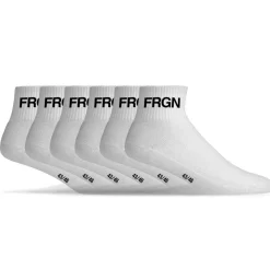 Lot de 6 paires de chaussettes quarter homme Freegun blanc