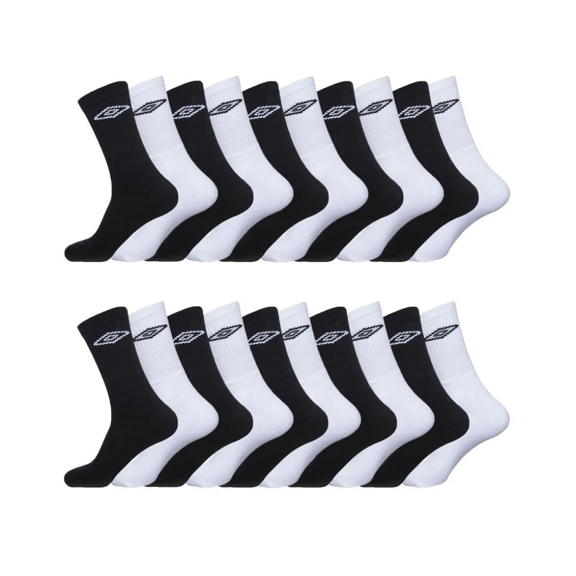 Lot de 20 Paires de Chaussettes Tennis homme