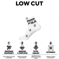 Lot de 12 Paires de Chaussettes Lowcuts