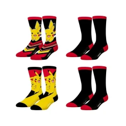 Lot de 4 paires de chaussettes homme Pokemon