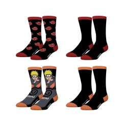 Lot de 4 paires de chaussettes homme Naruto Shippuden