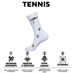 Lot de 20 Paires de Chaussettes Tennis homme