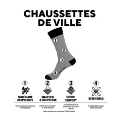 Lot de 6 paires de chaussettes de ville City