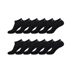 Lot de 12 Paires de Chaussettes Socquettes homme noir