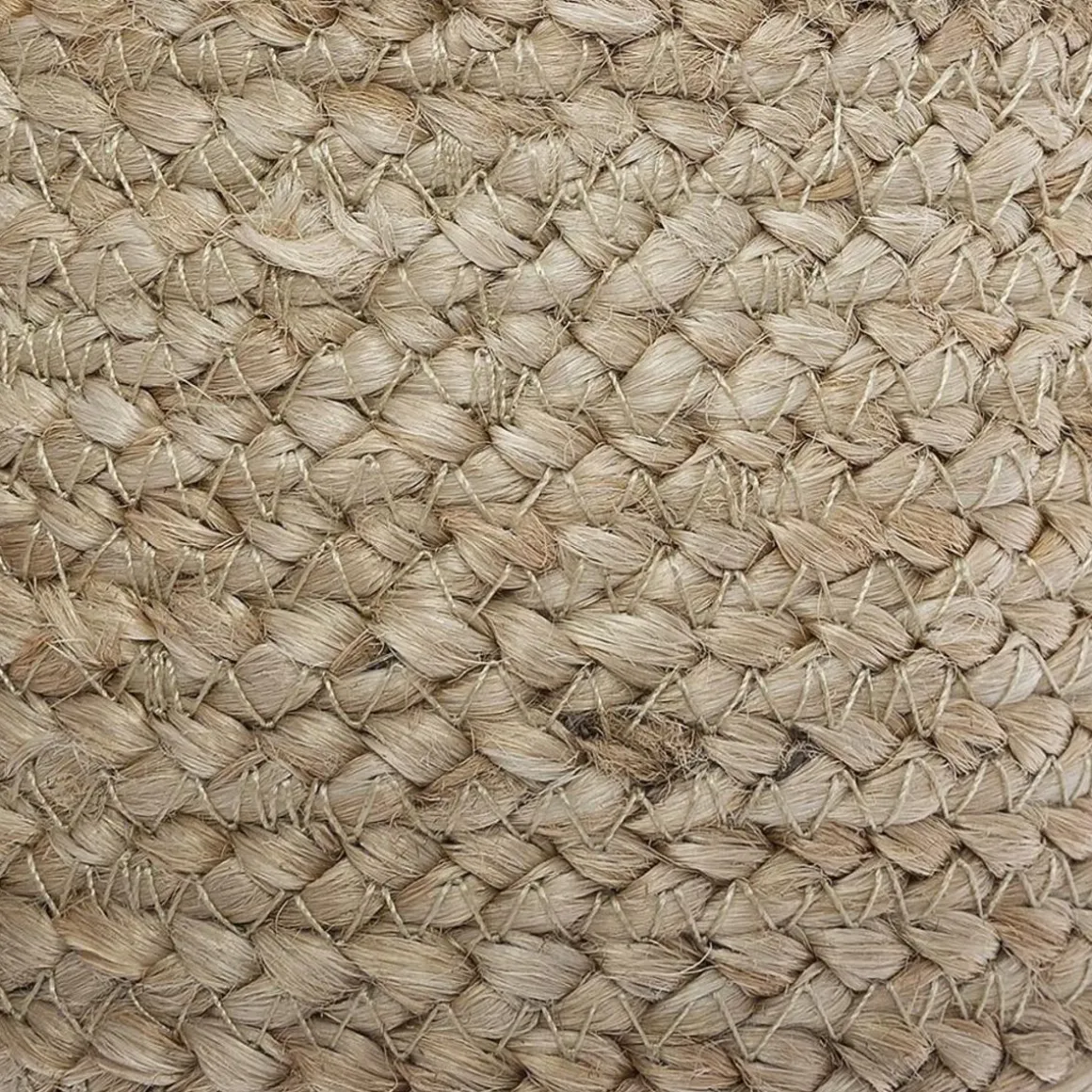 Lot de 3 paniers jute noir