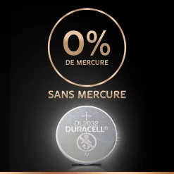 Lot de 2 Piles bouton CR2032 lithium 3V