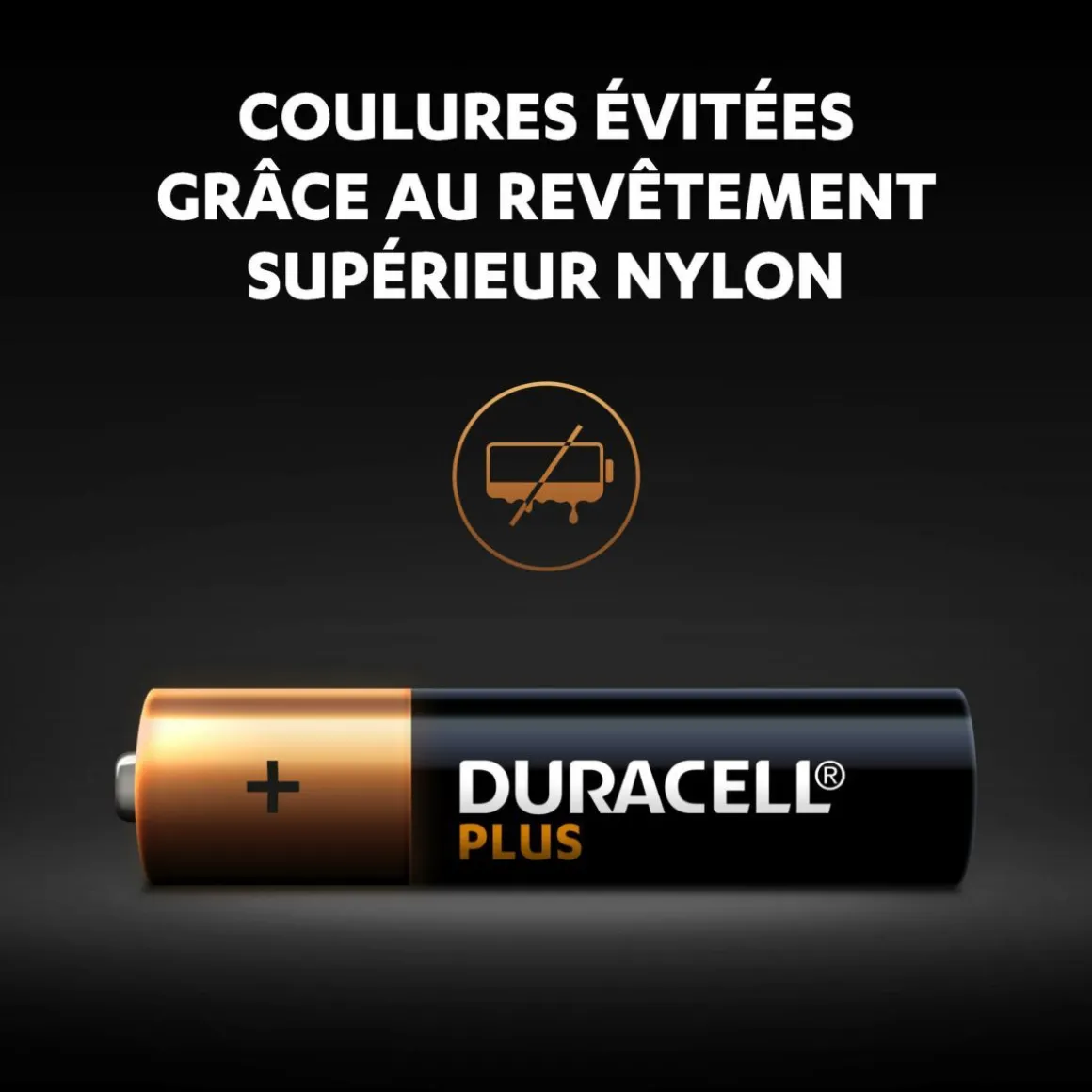 Lot de 24 piles duracell plus 100 % AAA panière