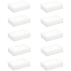 Lot de 10 Éponges Magiques Gomme 10cm Blanc
